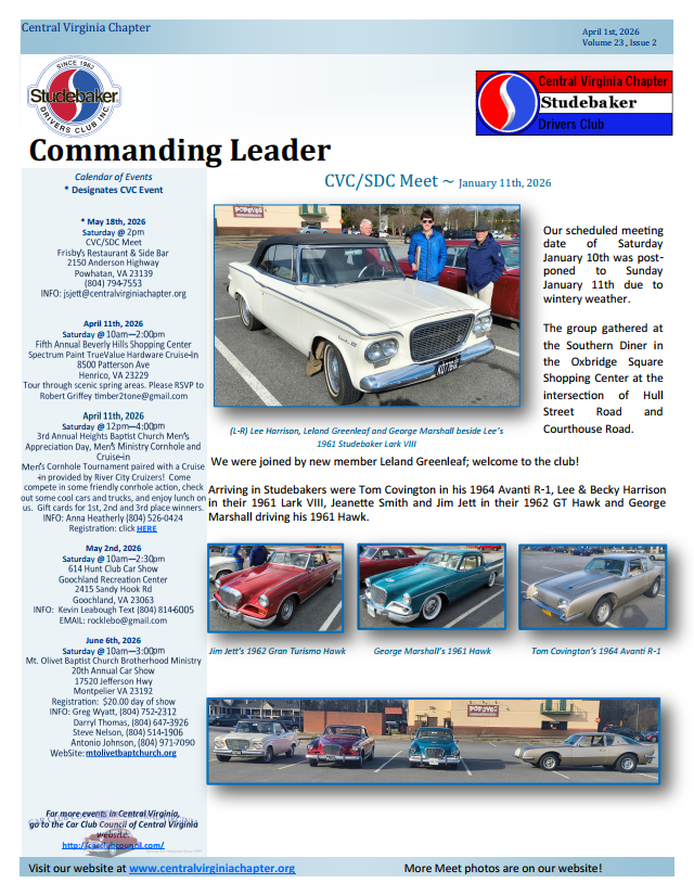 Click to view the April 1, 2026 newsletter