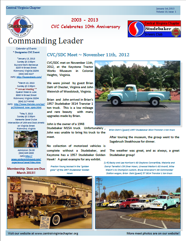 Click to view the April 2013 Issue!