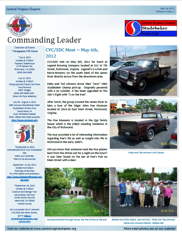 Click to view  the July 2012 Issue!