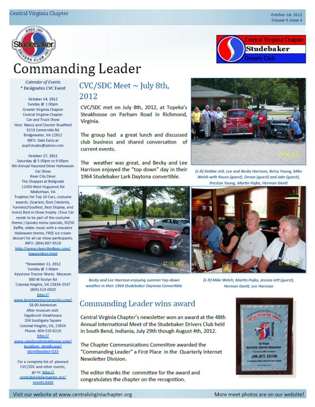 Click to view the October 2012 Issue!